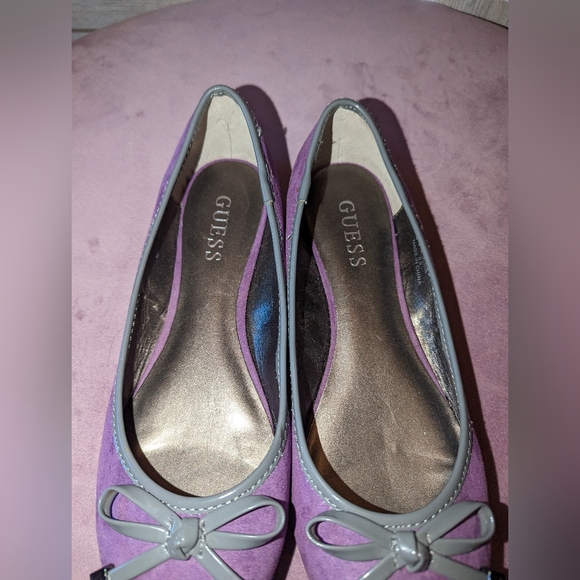 Purple/ Grey Guess Ballerina Style Flats - Picture 2 of 6